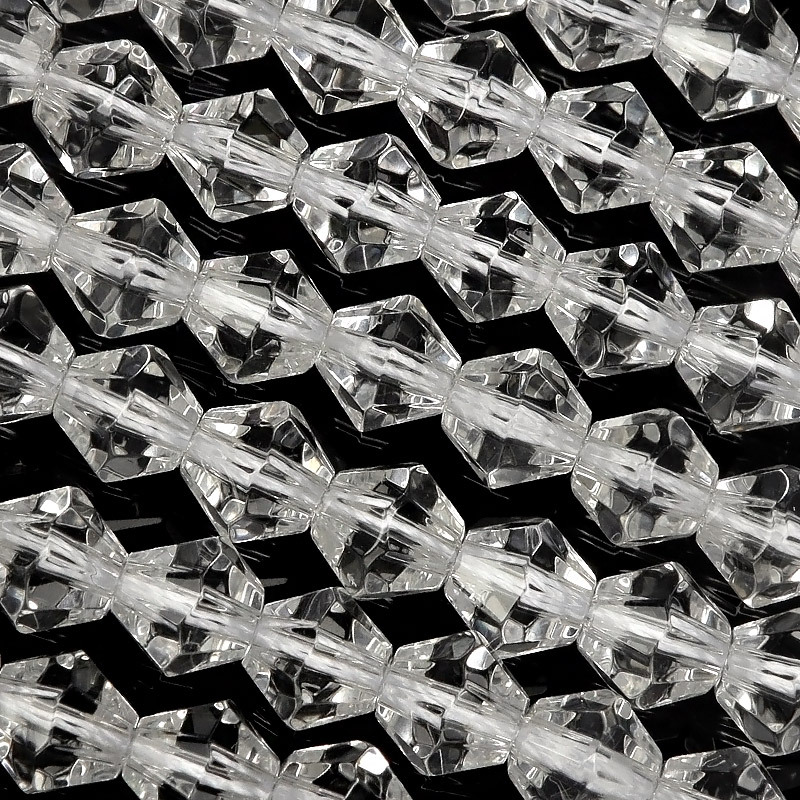 天然水晶 クリスタルクォーツ 16面カット 6mm【1連販売】 / 3-4 CQ6MC拍卖