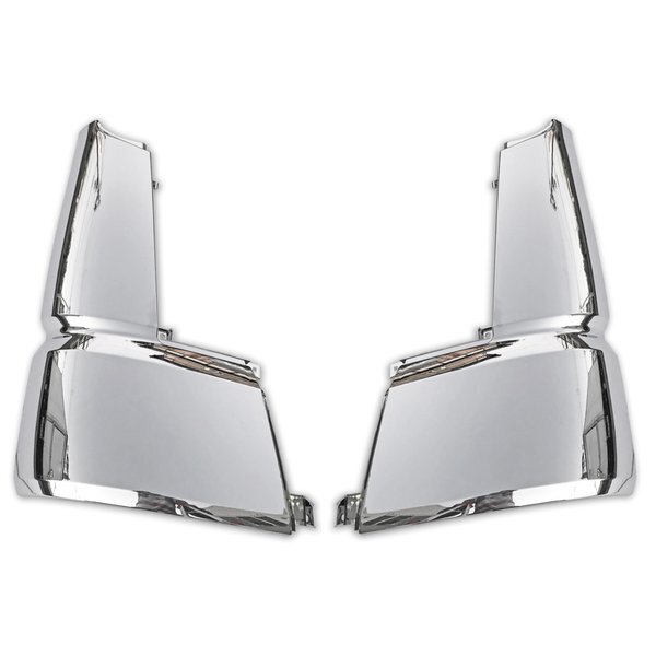 三菱 ふそう 17 スーパーグレート メッキ コーナー パネル コーナーベン サイド ガーニッシュ 左右 ABS製 交換式 AP-T456LR拍卖