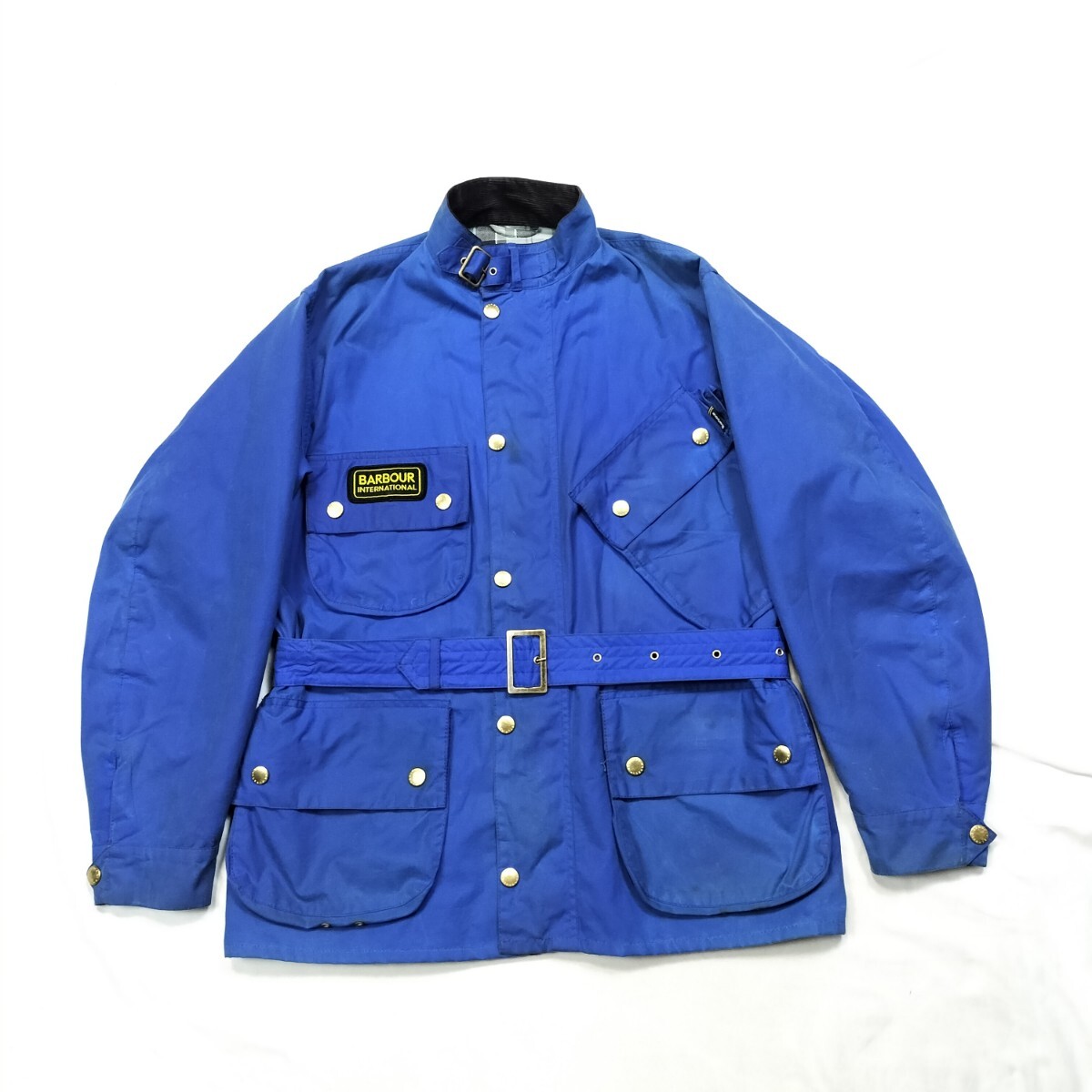 00s Barbour international A7 Brass XL ブルー 限定 英国製バブアー インターナショナル 拍卖