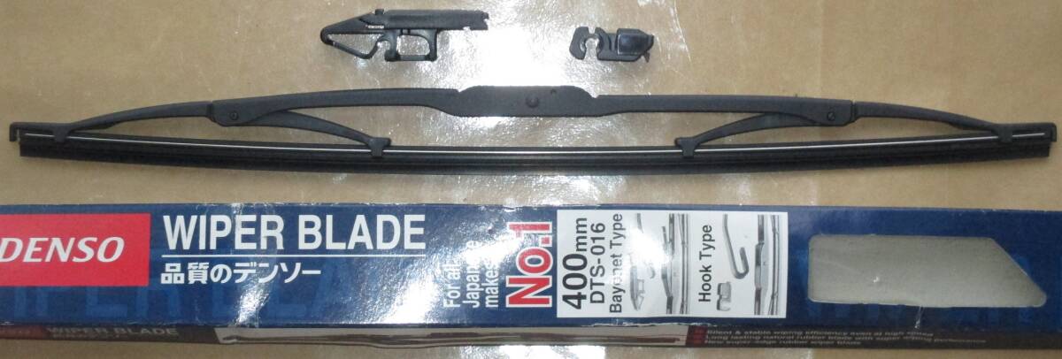 トヨタ 旧車用ワイパーブレード 400mm バヨネット/フック 両式対応 未使用デンソー製 DTS-016拍卖