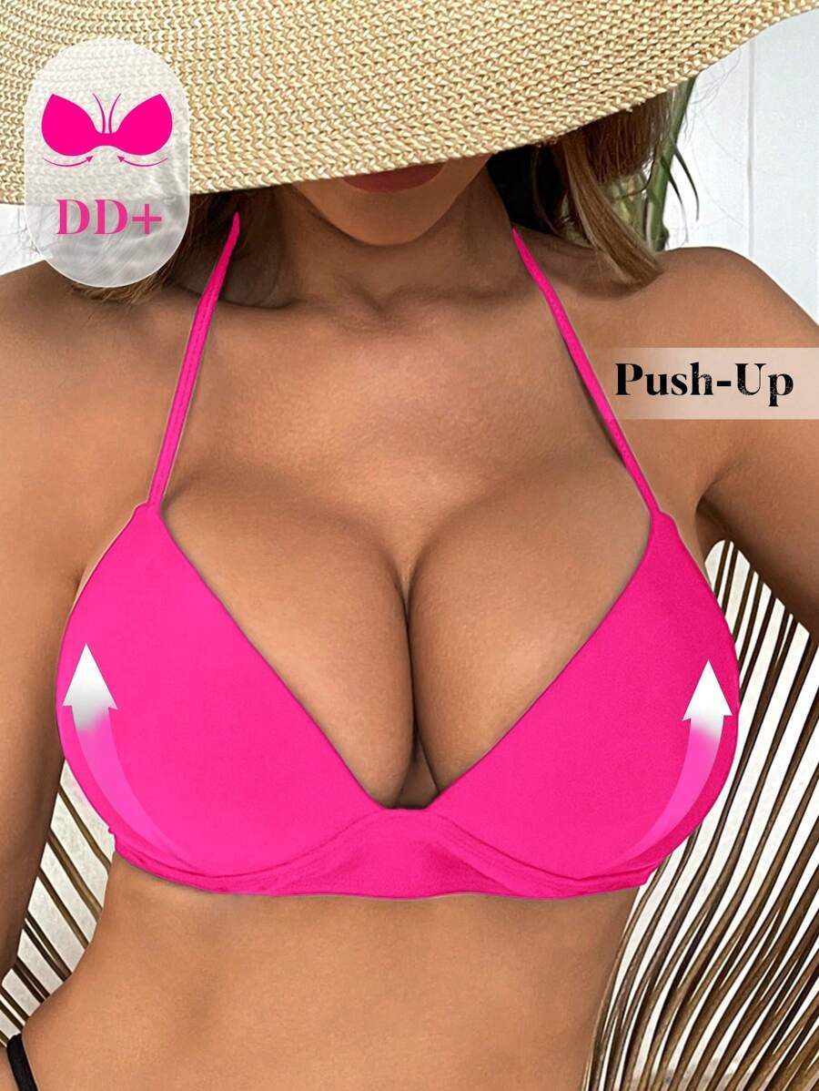 レディース 水着 トップス 女性用無地の水着 バケーション ビキニ トップ拍卖