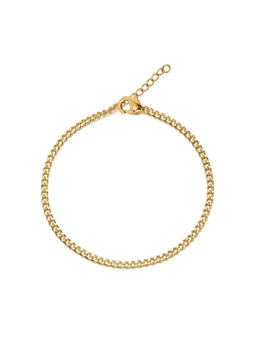 ジュエリー メンズ ブレスレット 1個 女性 ヒップホップ ステンレス鋼 ミニマリスト 男性用 日常の装飾用 チェーンブレスレット拍卖