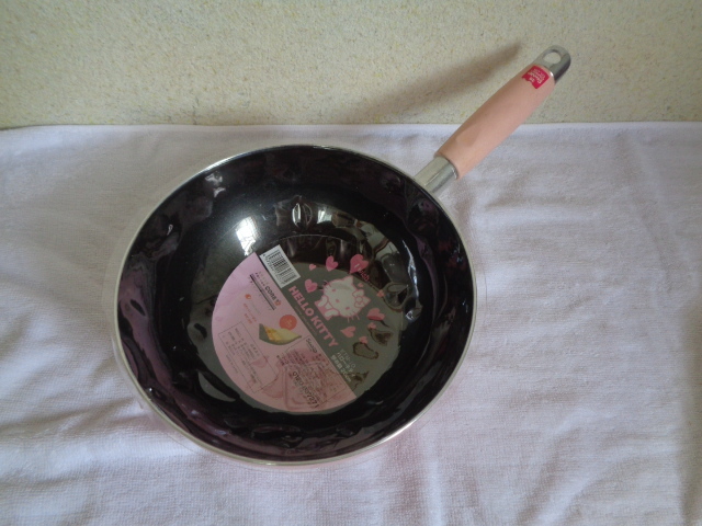 HELLO KITTY/KTM-10 ハローキティ 炒め鍋 20cm/片手鍋/高密度2層 ナヴァロン・ポリゴ/コア/未使用品-長期保管品拍卖
