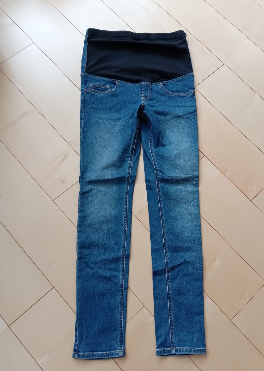 マタニティデニムパンツ 無印良品 Sサイズ拍卖