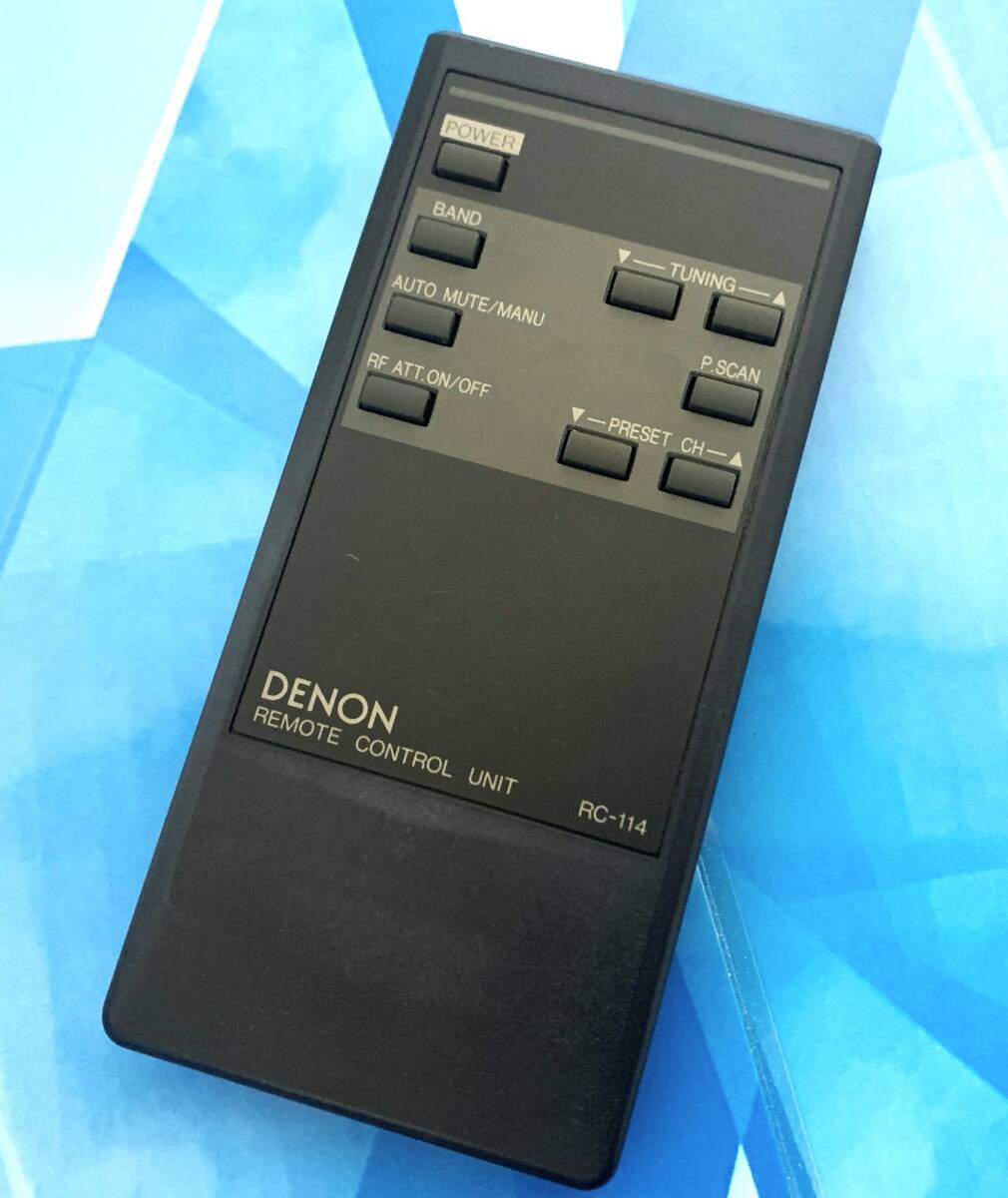 即決2,500円/保証/防水梱包/綺麗/送料無料/最短10分発送/完璧清掃/信頼/実績/DENON/デノン/オーディオリモコン RC-114 美品拍卖