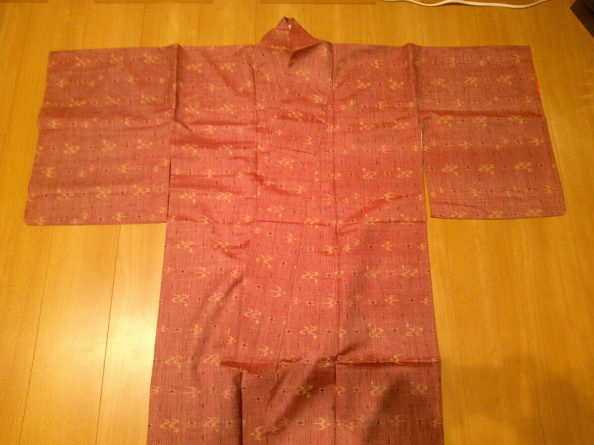 ■中古 和服 着物 身丈155cm 裄丈65cm 袖丈48cm 和装 女性 レディース 訪問着 つばめ 模様 リメイク 布地拍卖
