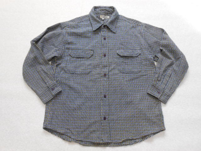 ★即決 送無 新品同様 RUSTY ラスティー 厚手 長袖 シャツ 柄 チェック メンズ 綿 アウター 上着 インディゴブランド アメカジ ストリート拍卖