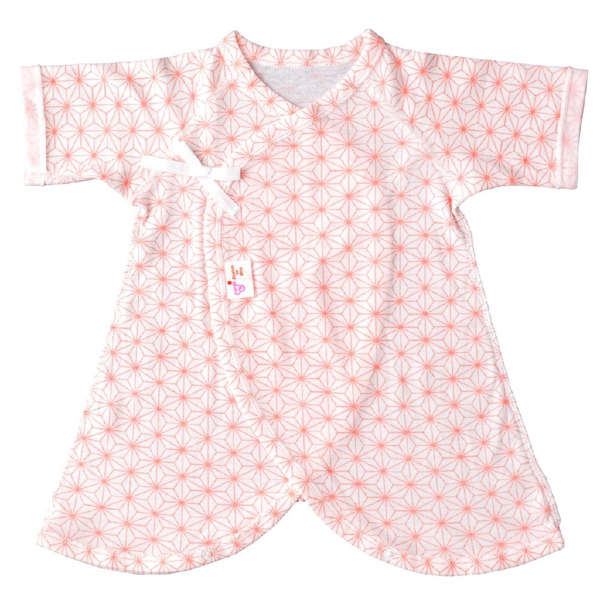 赤ちゃんの城 低体重児用品 コンビ肌着 45cm フライス 麻の葉 ピンク 春 夏 秋 冬 綿100% 日本製 ベビー拍卖