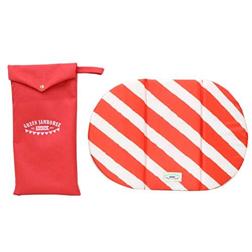 アサヒ興洋 携帯クッション コンパクトクッション 低反発 折りたたみ式 レッド 縦26×横40cm 厚さ0.8cm 在宅拍卖