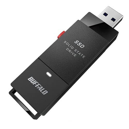 バッファロー SSD-PUT1.0U3-BKC USB3.2 ポータブルSSD 1.0TB スティック型拍卖
