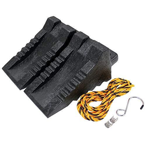 メルテック(meltec) 車用 タイヤストッパー プラスチック製 ブラック 2個入りFT-25 一般乗用車/トラック全拍卖