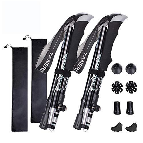 トレッキングポール 折りたたみ 軽量アルミ製 2本セット SOFIT コンパクト長さ調整可能 36-130cm伸縮可 ウ拍卖