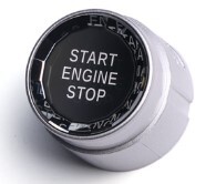 デザイン性UP♪ 交換式♪ BMW クリスタル エンジンスターター スイッチ 銀 F10 F11 523i 523d 528i 535i 550i M5 ハイブリッド5 無し拍卖