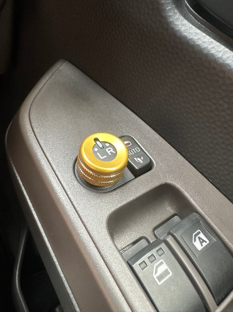 デザイン性UP♪ ドアミラー スイッチ カバー 金 スバル ステラカスタム LA100F LA110F カスタムR リミテッド スマートアシスト拍卖