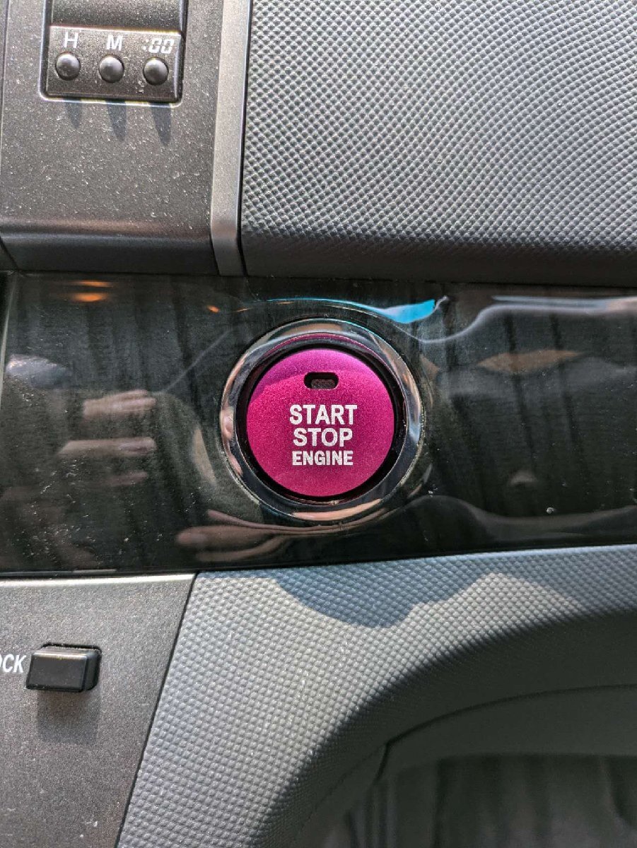 デザイン性UP♪ エンジン スターター スイッチ カバー ピンク マツダ MAZDA2 15S 15MB XD プロアクティブ Lパッケージ Sパッケージ DJ拍卖