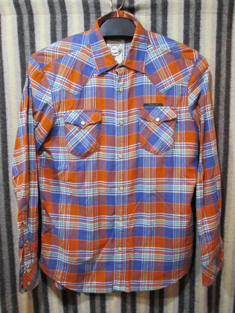 古着 DIESEL ディーゼル(Mサイズ)ウェスタンシャツ カントリーシャツ ビンテージ チェック柄 長袖シャツ 拍卖