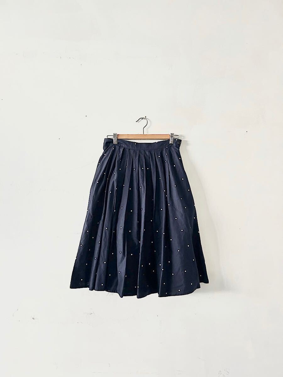 MARGARET HOWELL SPOT PRINT BATISTEスカート ペチコート付き拍卖