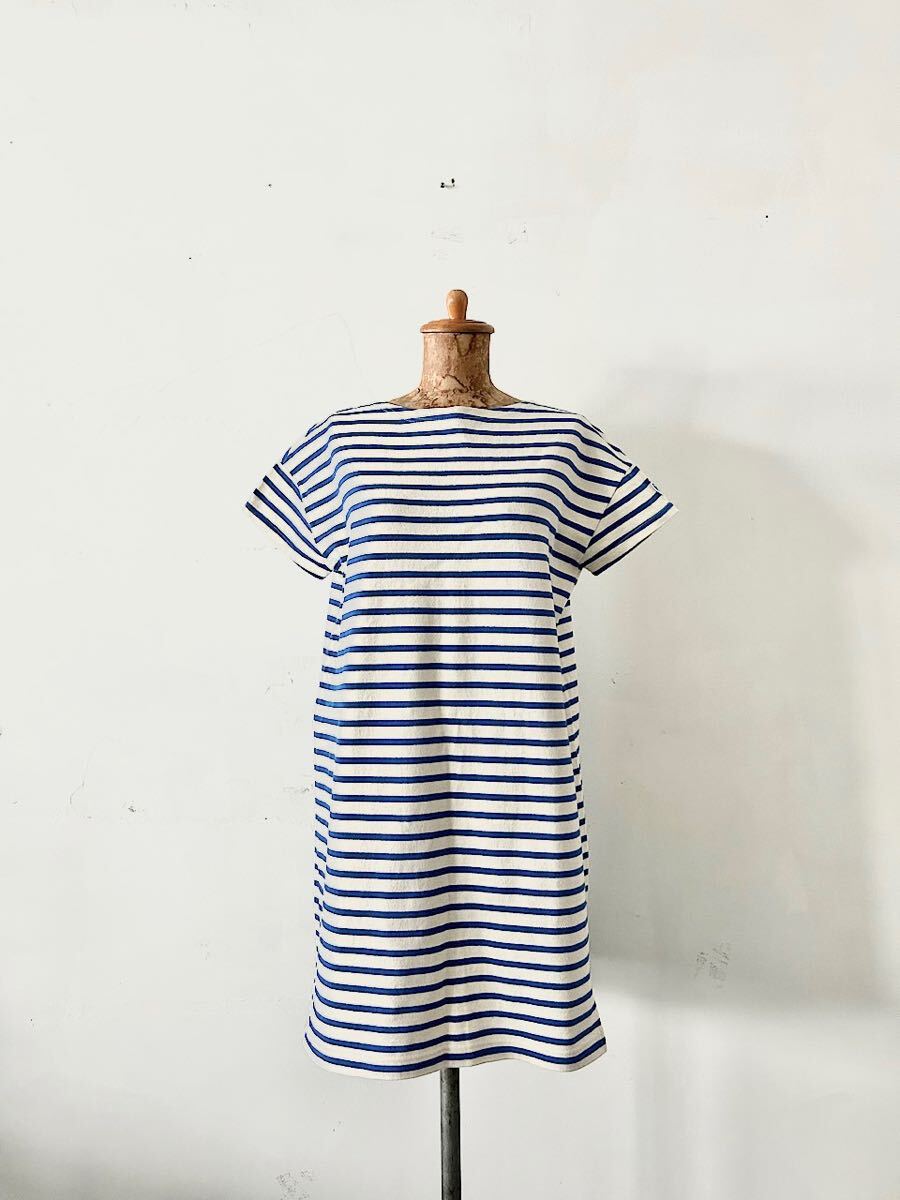 ORCIVAL ボーダーフレンチスリーブ ワンピース拍卖