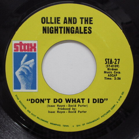 OLLIE & THE NIGHTINGALES()-Don't Do What I Did (US Orig)拍卖