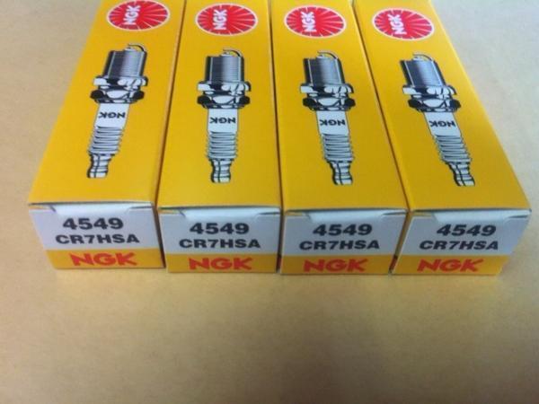 新品送料込 NGKスパークプラグCR7HSA 4個デイオ4サイクル等拍卖