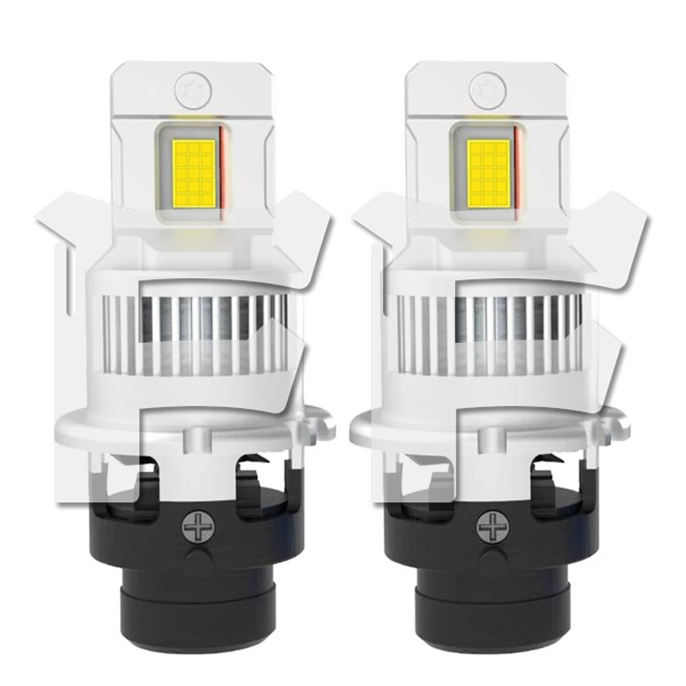 純正HIDと同様サイズ D2S D2R LED ヘッドライト 16000LM 35W*2 DC12V 6500K ファン付き 加工不要 キャンセラー内蔵 純正交換拍卖