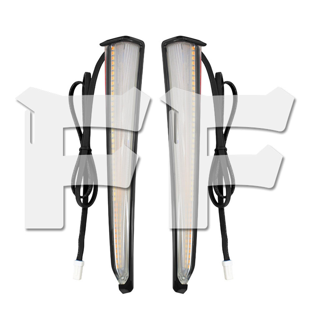 送料無料● ハーレー ツーリング トライク エレクトラ ストリート トライグライド 14-24 LED ロワー フェアリング デイライト ウィンカー拍卖