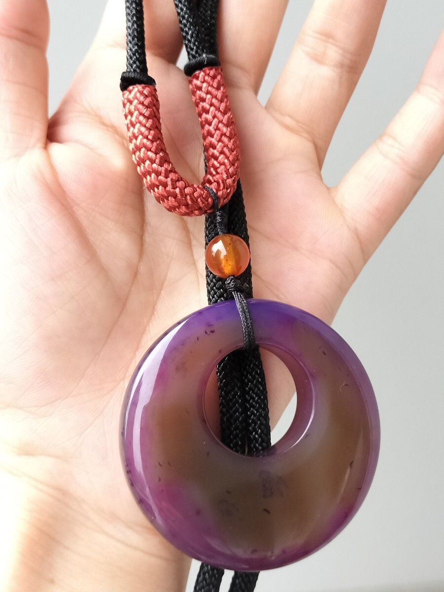 瑪瑙 メノウ  カルセドニー  天然玉髄 鑑定書あり  ネックレス拍卖