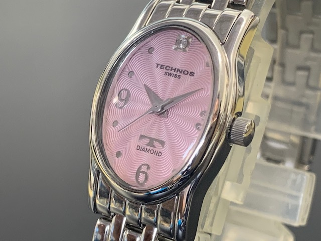 未使用 TECHNOS テクノス レディース 腕時計  TGL728SP クオーツ ステンレススチール (TT24008)送料無料拍卖