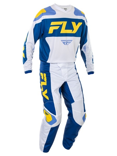 XL/38 インチ MXウェア 上下セット FLY F-16 ホワイト/ダークブルー/イエロー ジャージ&パンツ モトクロス 正規輸入品 WESTWOODMX 25拍卖