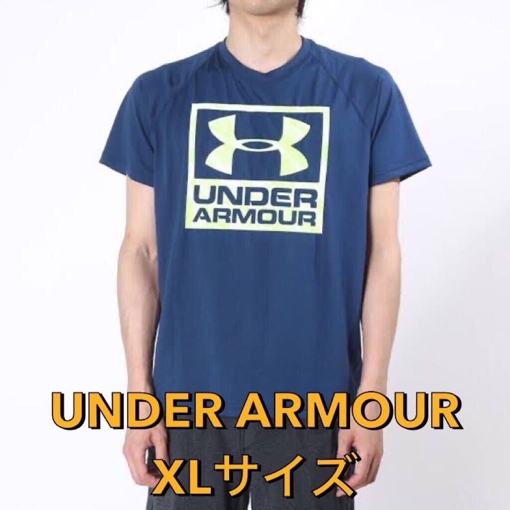 UNDER ARMOUR メンズ 半袖機能Tシャツ MTR2872 UBL/XL 柔らかな肌触りと吸汗速乾性を兼ね備えた定番ファブリック「テック」拍卖