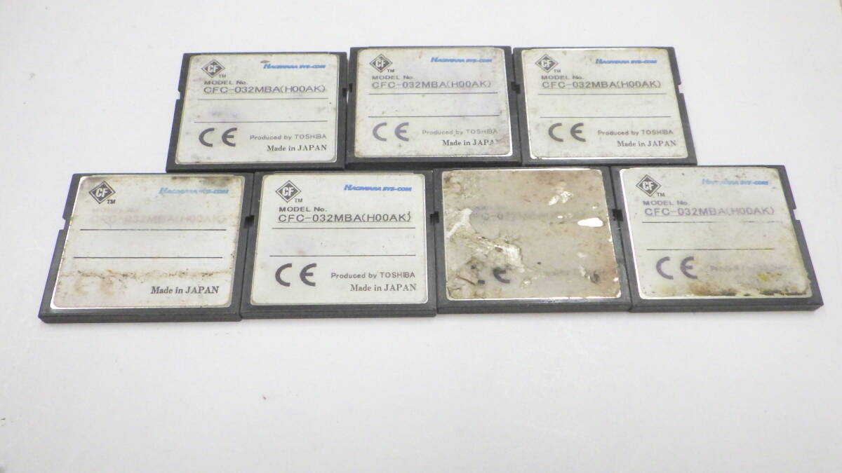 新入荷 HAGIWARA コンパクトフラッシュ CF 32MB 7枚セット 中古動作品 拍卖