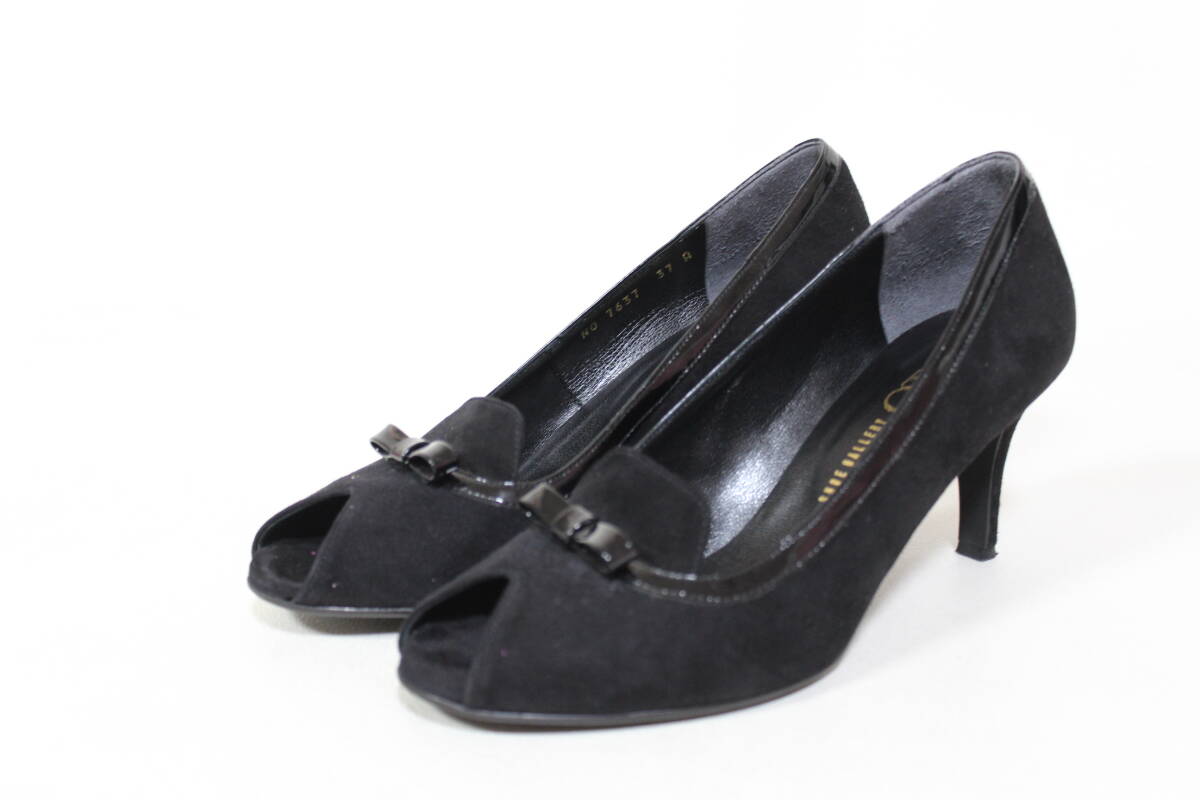 27■シューギャラリーオオタ 本革ピープトゥパンプス(37)拍卖