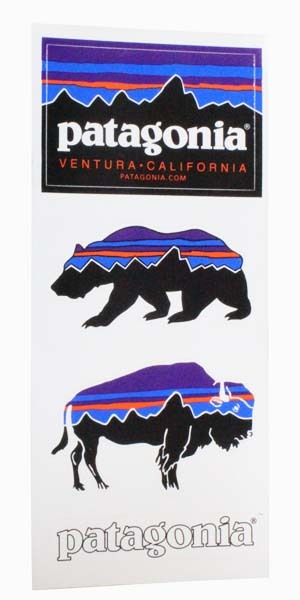 訳あり 希少 パタゴニア ステッカー シート ベンチュラ ベア バイソン ロゴ 4種セット 海外限定 キャンペーン PATAGONIA STICKERS シール拍卖
