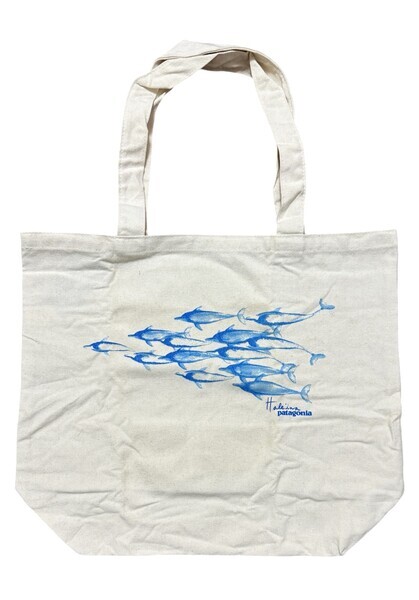 訳有 パタゴニア ドルフィン キャンバス バッグ ハレイワ 2011 PATAGONIA BAG HALEIWA HAWAII ハワイ 限定 海外 エコ トート TOTE イルカ拍卖