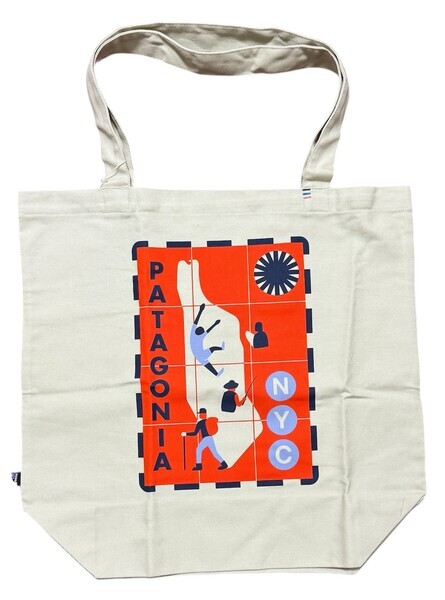 パタゴニア トート バッグ ニューヨーク 2022 PATAGONIA TILE TOPO MARKET TOTE NYC BAG 海外 マーケット 店舗 限定 アメリカ USA NEW YORK拍卖