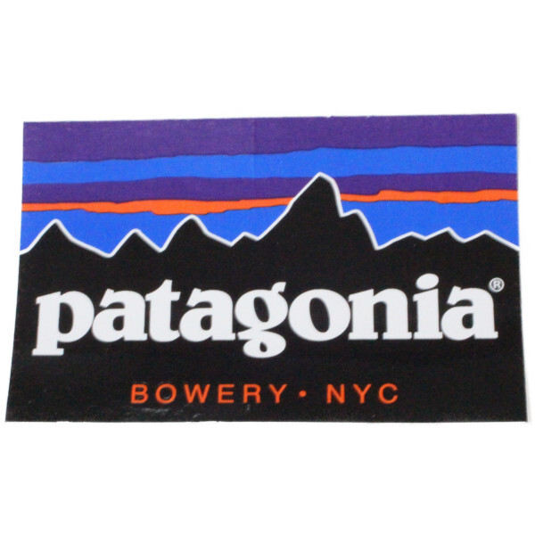 パタゴニア ステッカー バワリー ニューヨーク PATAGONIA BOWERY NYC ご当地 NEW YORK フィッツロイ シール デカール 海外 店舗限定 一列拍卖