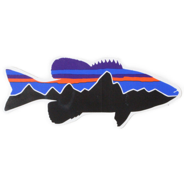 パタゴニア ステッカー フィッツロイ スモールマウス PATAGONIA Smallmouth Bass 魚 ブラックバス 釣 シール カスタム デコ ネコポス 新品拍卖
