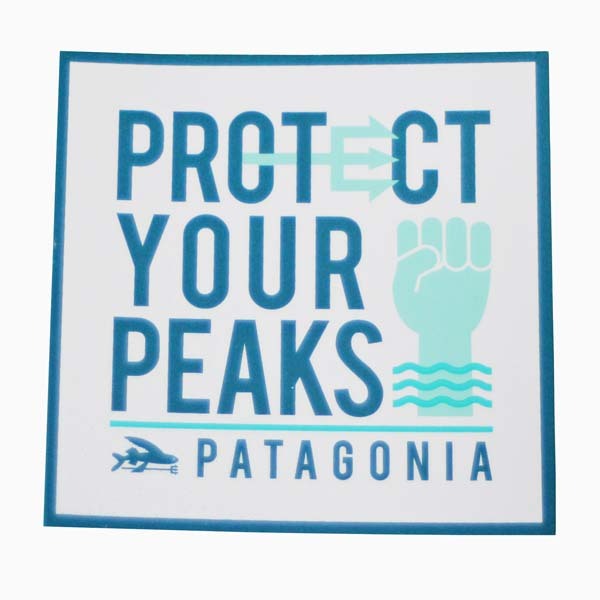パタゴニア プロテクト ユア ピークス ステッカー Patagonia PROTECT YOUR PEAKS トライデントフィッシュ シール デカール サーフ 新品拍卖