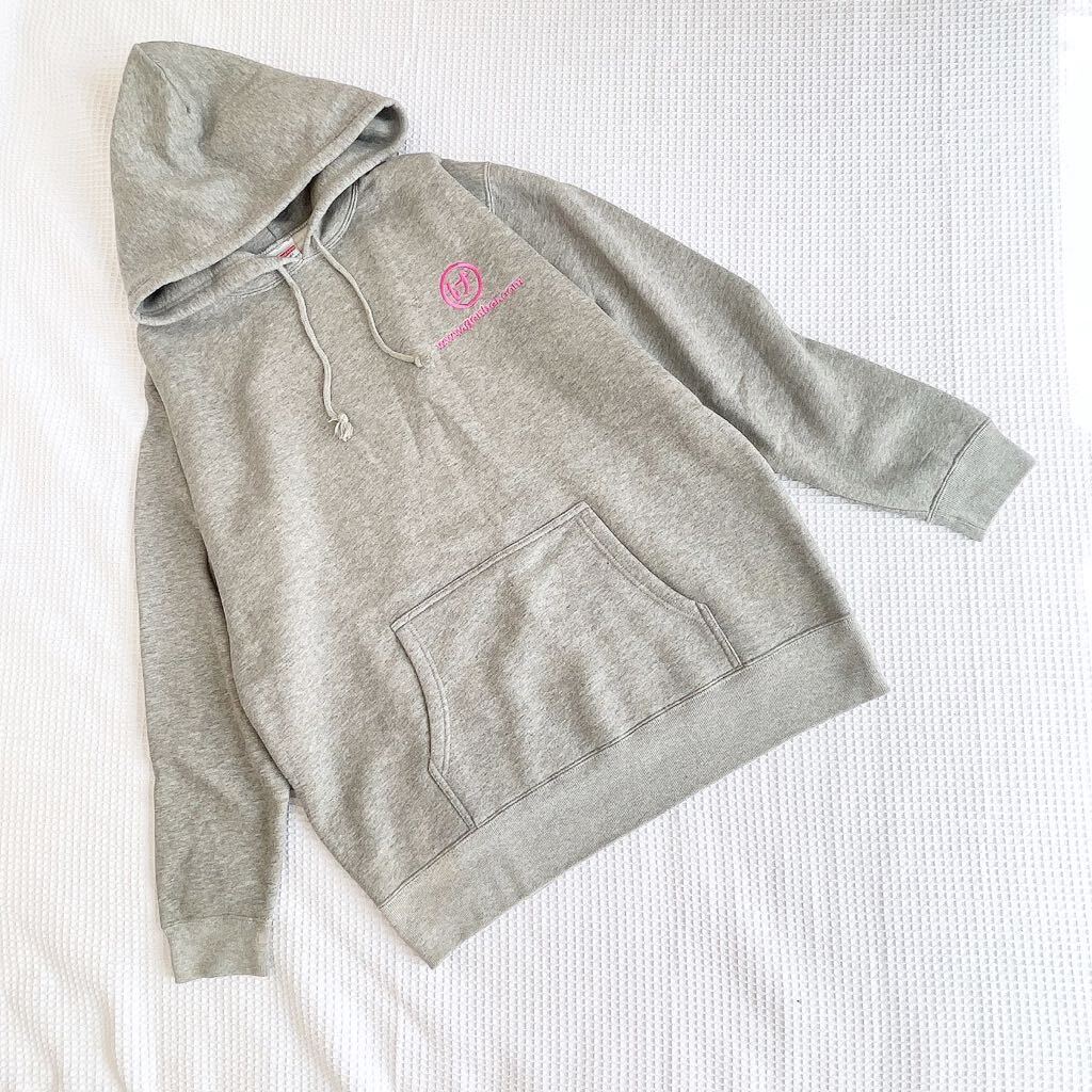 ビーチサンダルのげんべい商店スウェット長袖プルオーバーXLサイズ2Lサイズ ピンク グレー葉山パーカーお土産まるげ トレーナー裏起毛LL拍卖