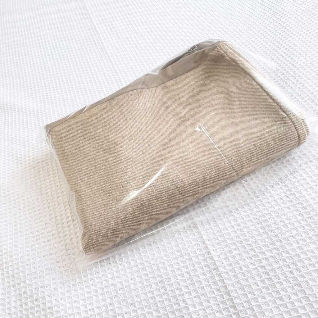 希少 体にフィットするソファ無印良品カバー人をダメにするソファ良品計画ビーズソファMUJIクッションソファ WOOLウール秋冬用ベージュ毛拍卖