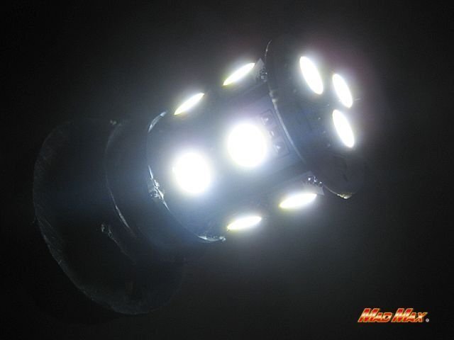 MADMAX トラック用品 LED S25(BA15S) ダブル球 3chip SMD 13連 ホワイト2個SET 24V/ブレーキ テールランプ等に【メール便送料210円】拍卖