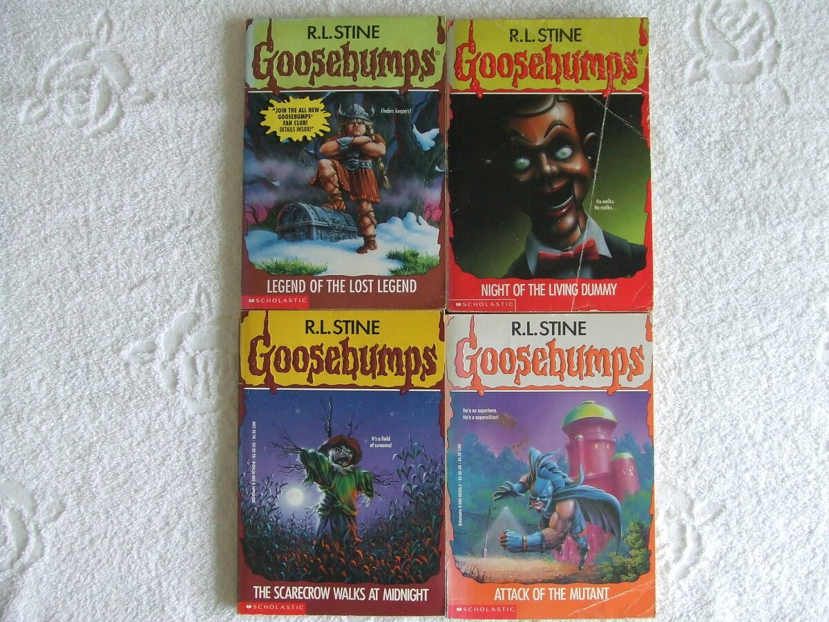 Y美品 ★★★Goose Bumps アメリカ・ペーパーバック×4冊セット★★★ 多読用まとめ売り 未読品/洋書 ◆送料無料◆ 英語拍卖