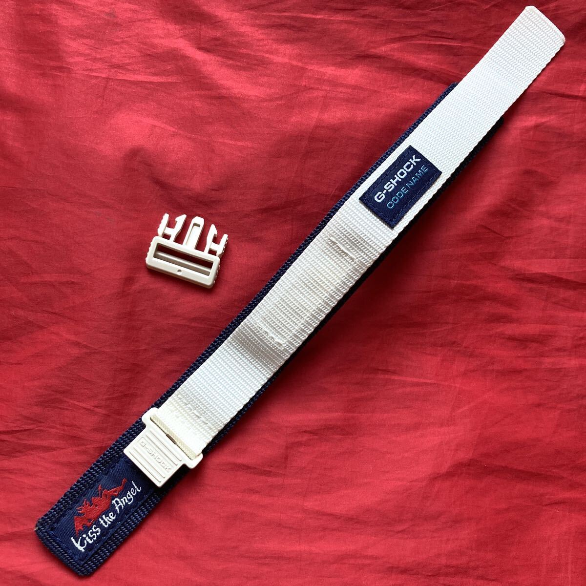 ★即決有★絶版品 初代ラバコレ 白紺デビル G-SHOCK ベルト 未使用 適合はサキカン通すGショック DW-002.DW-003.DW-004.DW-6900他拍卖