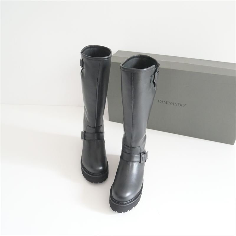 2022AW / L'Appartement別注 ドゥーズィエムクラス / CAMINANDO カミナンド / ENGINNER LONG BOOTS ブーツ 5 / 22093570005530 / 2409-0176拍卖