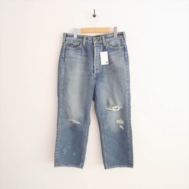 継続販売品 / MADISON BLUE マディソンブルー / CRASHED SAROUEL PT DENIM デニムパンツ S / MB224-3001 / 2409-0495拍卖