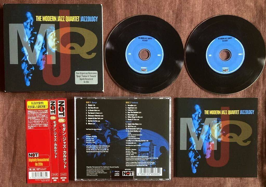 2枚組CD/MJQ/名作3作品収録/①ジャンゴ②コンコルド③ニュークス・タイム/ジョン・ルイス/ミルト・ジャクソン/パーシー・ヒース/コニーケイ拍卖