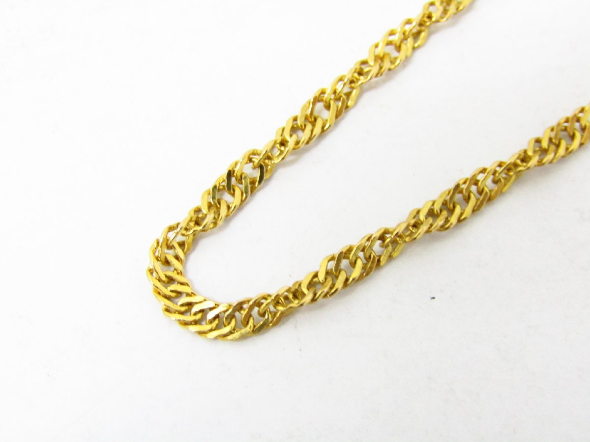 K18 YG イエローゴールド ネックレス チェーン 約6.8g 約45cm ▼AC25355拍卖