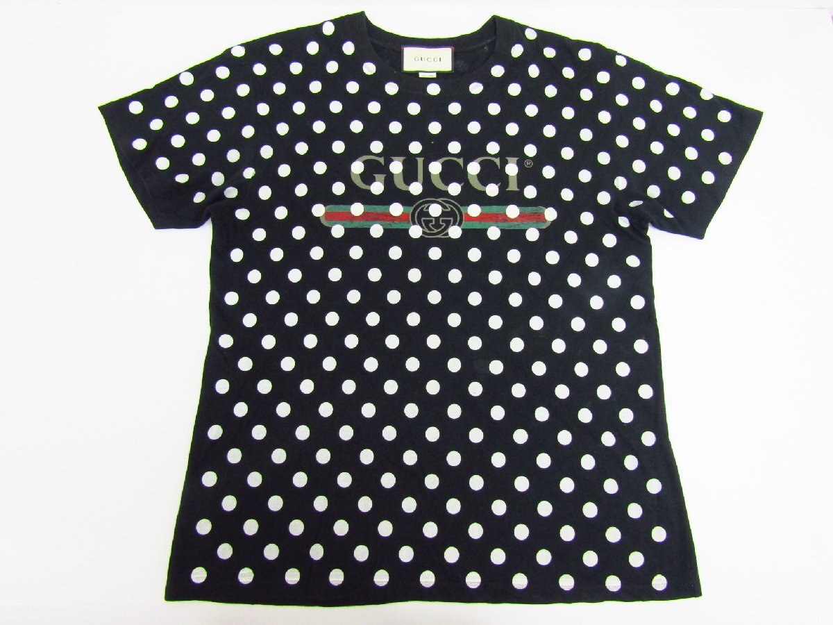 GUCCI グッチ シェリーライン ポルカドット TEE Tシャツ 半袖 615044XJCLK メンズ★FG7516拍卖