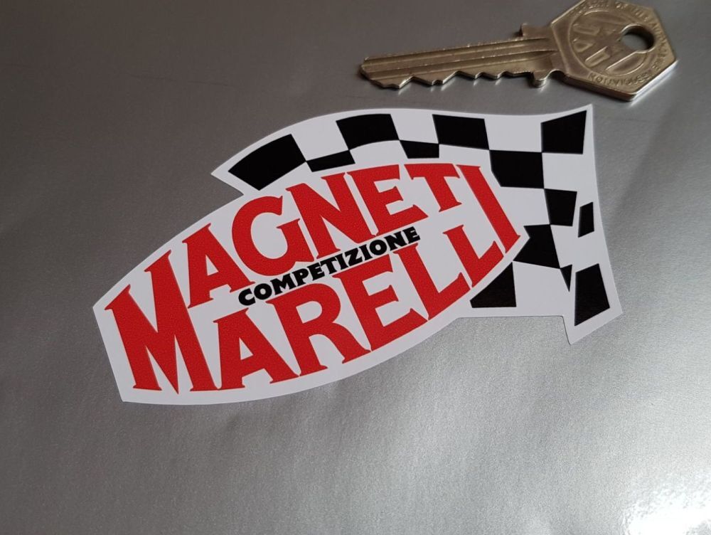 Magneti Marelli マニエッティ・マレリ100mm × 55mm 車 バイク ステッカー デカール 送料無料拍卖