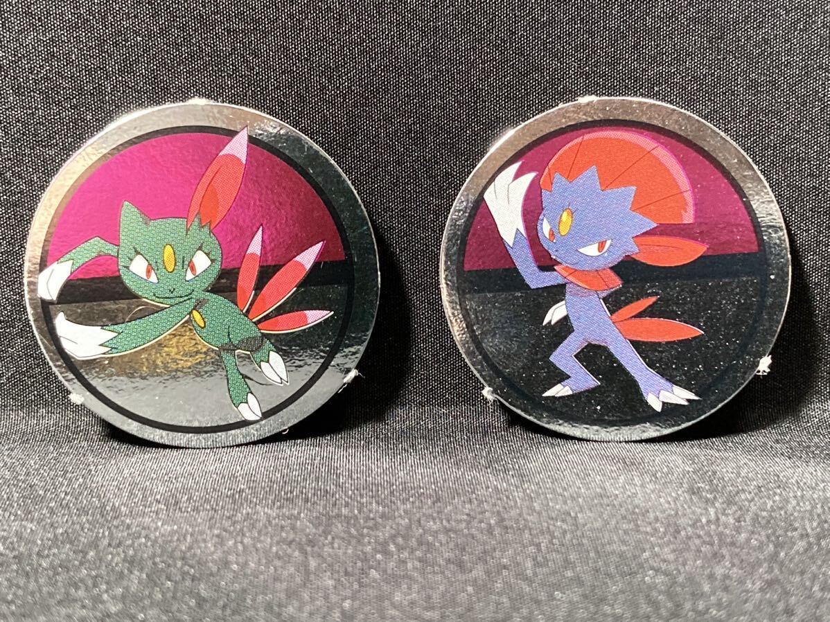 ポケモン ミニ カード ニューラ マニューラ 丸型 ぎんピカ メダル チップ 紙製 めんこ メンコ Pokemon mini cards Round Sneasel Weavile拍卖